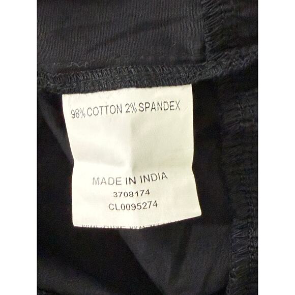 Wayward Fancies Asymmetric Ruffle Tier Cotton Poplin Skirt Black Size M - Picture 11 of 12